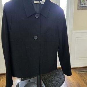 Kim Rogers Black Cropped Button Blazer. Vintage. 8P